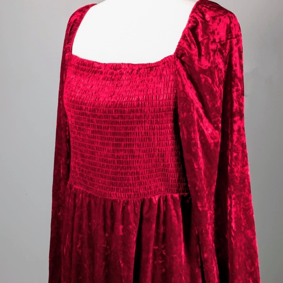 NWT •	BAR III •	VELVET MINI FIT & FLARE DRESS - L - Picture 5 of 8